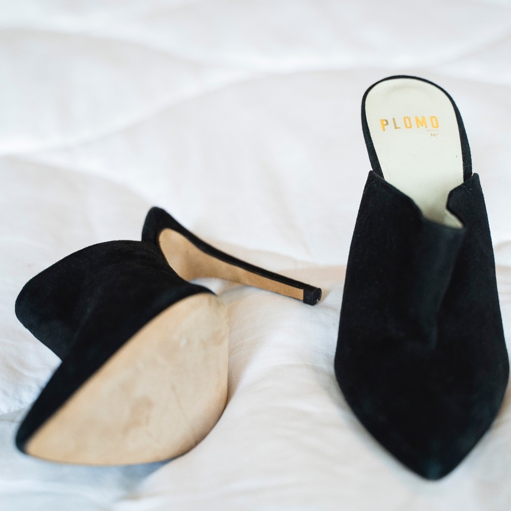 Plomo Black Heels
